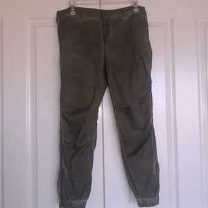 Anthropologie Olive Green Jogger Pants